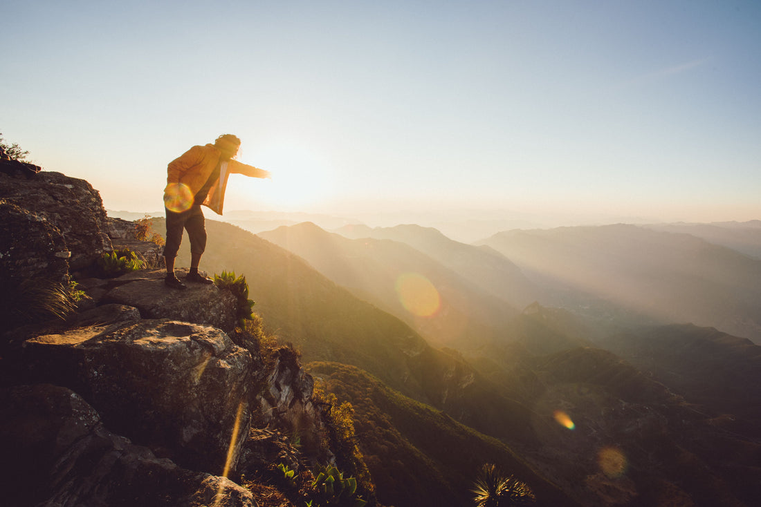 man getting vitamin d from sunlight 