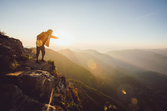man getting vitamin d from sunlight 