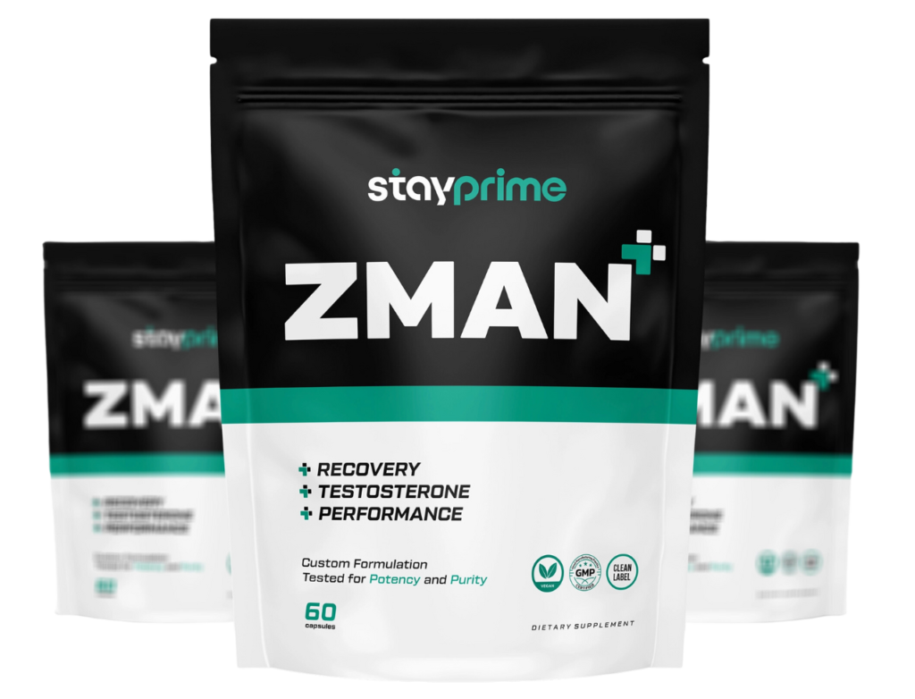 zman+, stayprime, zman, men's health, ZMA supplement for men