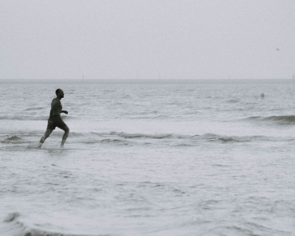 happy man, energy, running, exercise